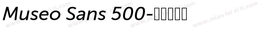 Museo Sans 500字体转换